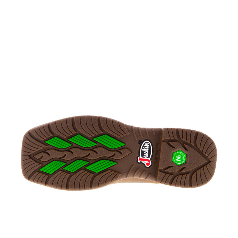 Load image into Gallery viewer, Justin Nitread Square 11 Inch Composite Toe Bottom View