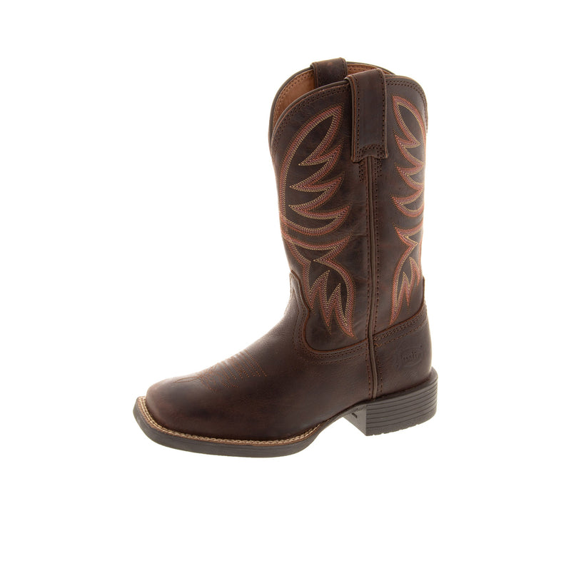 Load image into Gallery viewer, Justin Demeter Wide Square Toe 11 Inch Left Angle View