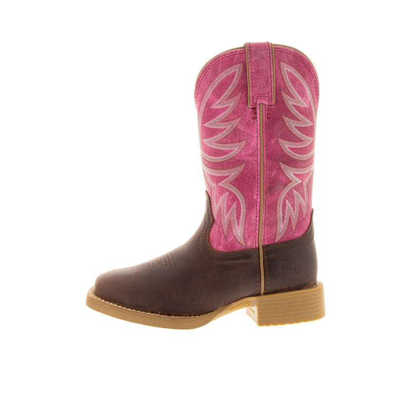 Load image into Gallery viewer, Justin Demeter Wide Square Toe 11 Inch Left Profile