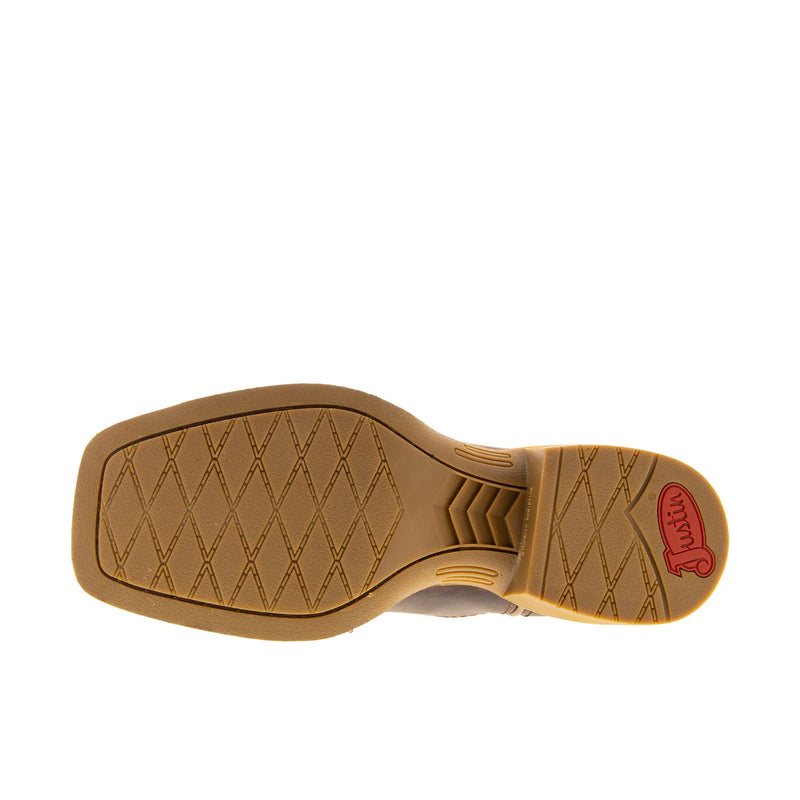 Load image into Gallery viewer, Justin Demeter Wide Square Toe 11 Inch Bottom View