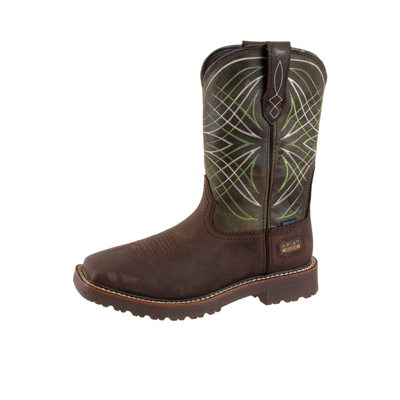 Load image into Gallery viewer, Ariat Activator H2O Steel Toe Dark Brown Green
