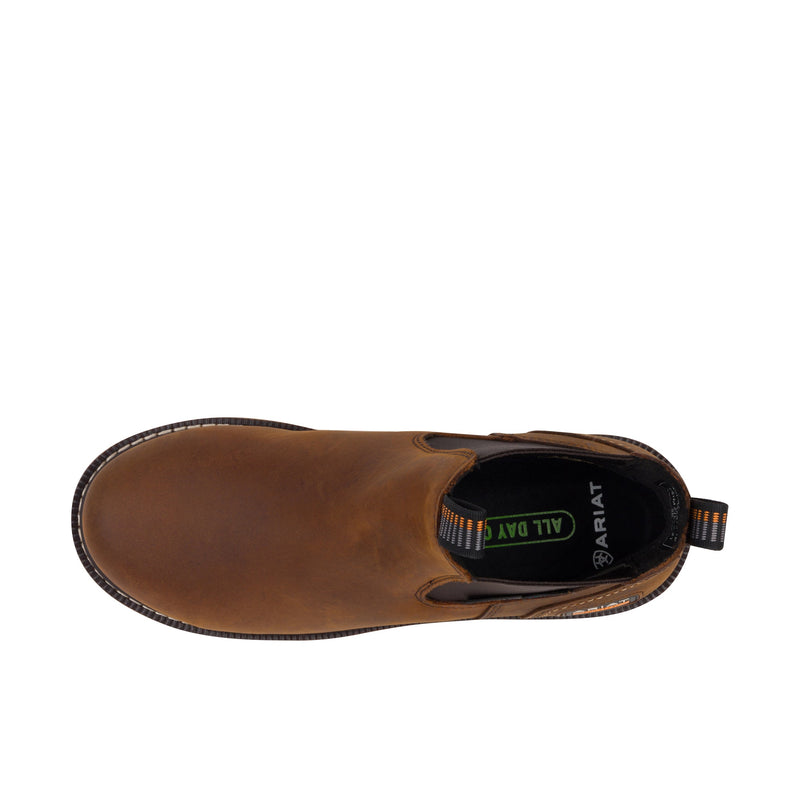 Load image into Gallery viewer, Ariat Rebar Wedge Chelsea H2O Composite Toe Distressed Brown