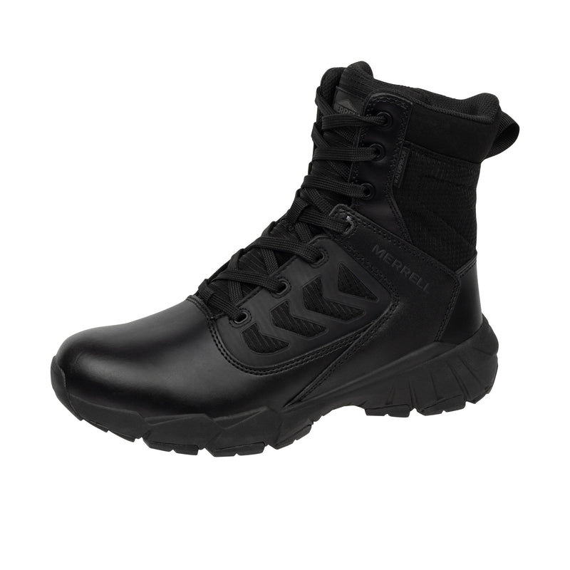 Load image into Gallery viewer, Merrell Work Fullbench Tactical 8 In Zip Soft Toe Left Angle View