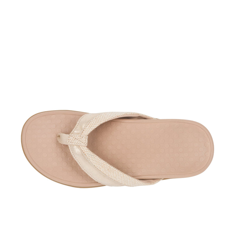 Load image into Gallery viewer, Vionic Womens Shore Toe Post Sandal Natural Gold