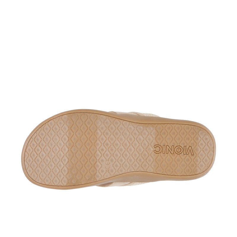 Load image into Gallery viewer, Vionic Womens Shore Toe Post Sandal Natural Gold