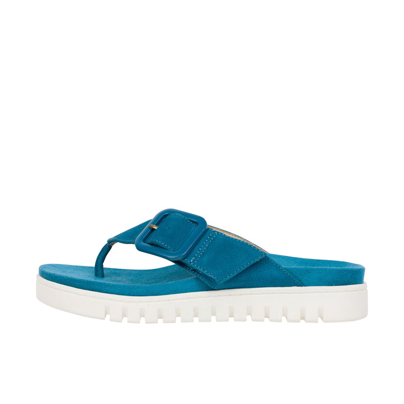 Load image into Gallery viewer, Vionic Womens Uptown Marin Toe Post Sandal Celestial Teal