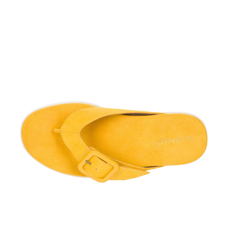 Load image into Gallery viewer, Vionic Womens Uptown Marin Toe Post Sandal Daffodil