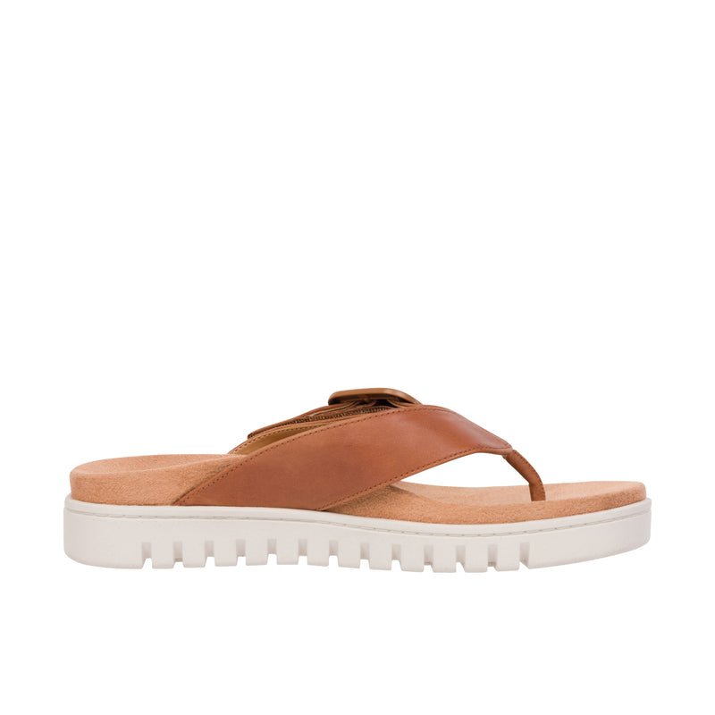 Load image into Gallery viewer, Vionic Womens Uptown Marin Toe Post Sandal Tan