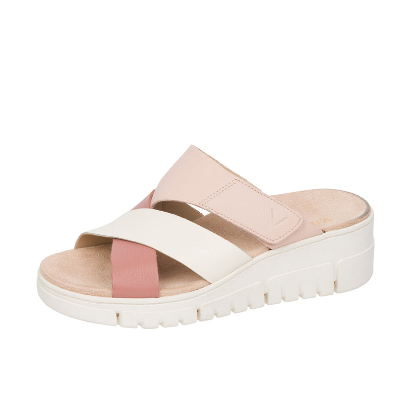Load image into Gallery viewer, Vionic Womens Uptown Sunset Wedge Sandal Cinder Rose Multi