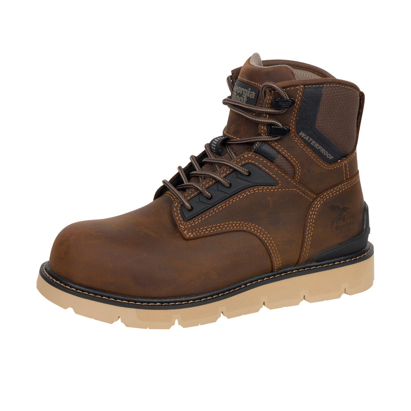 Load image into Gallery viewer, Georgia Boot 6 Inch Carbon Flex Wedge Composite Toe Left Angle View