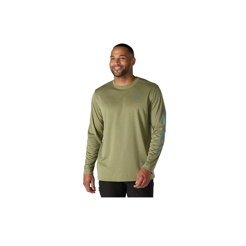 Load image into Gallery viewer, Carhartt Force Sun Defender Long Sleeve Logo Graphic T Front View