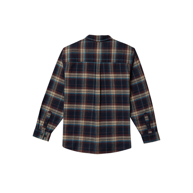 Load image into Gallery viewer, Thorogood Heavyweight Brushed Flannel Shirt Steel Blue Plaid