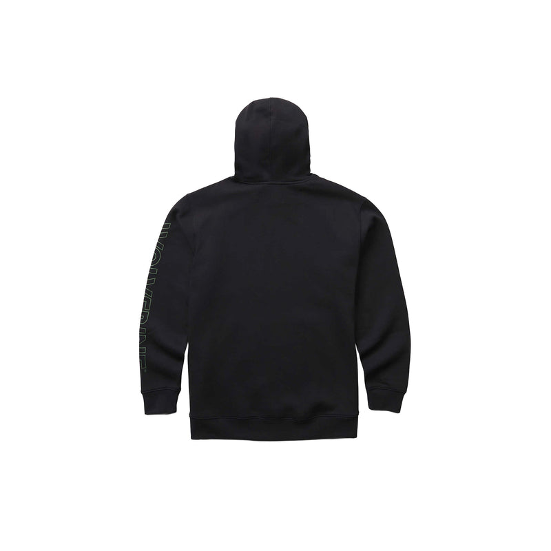 Load image into Gallery viewer, Wolverine Graphic Hoody Sleeve Open Logo Back View