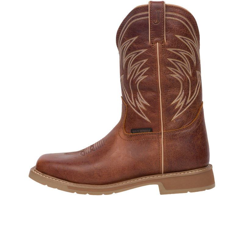 Load image into Gallery viewer, Justin Daywork 11 Inch Square Toe Soft Toe Pecan