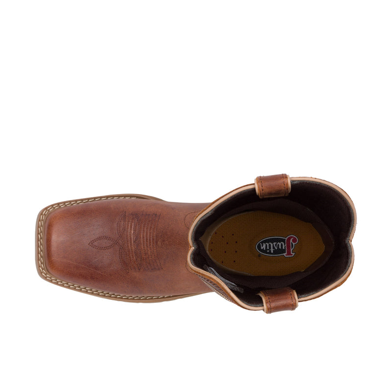 Load image into Gallery viewer, Justin Daywork 11 Inch Square Toe Soft Toe Pecan