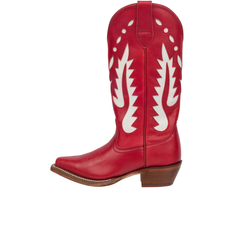 Load image into Gallery viewer, Justin Womens Vintage 13 Inch Snip Toe Faye Red