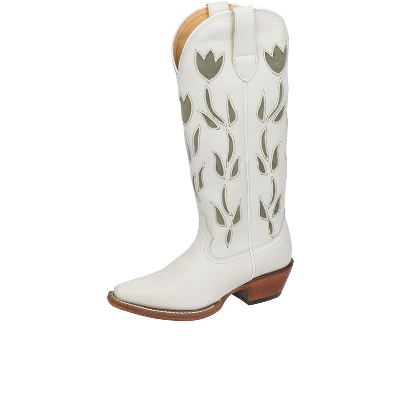 Load image into Gallery viewer, Justin Womens May 15 Inch Western Vintage White