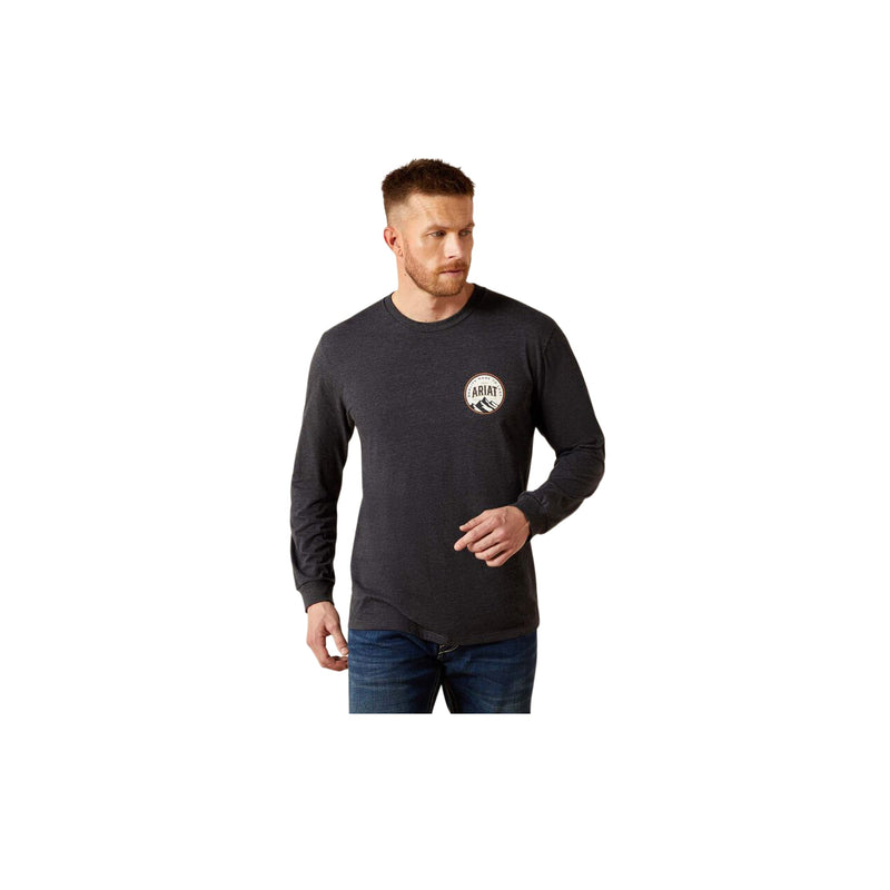 Load image into Gallery viewer, Ariat Circle A Long T-Shirt Charcoal Heather
