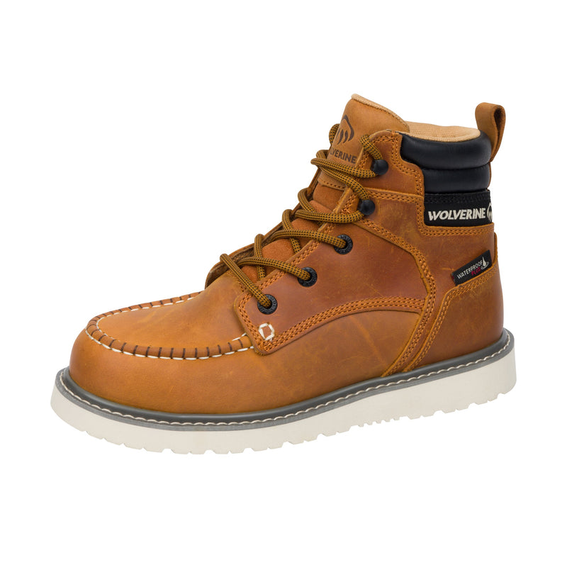Load image into Gallery viewer, Wolverine Trade Wedge Moc Toe 6 Inch Steel Toe Left Angle View
