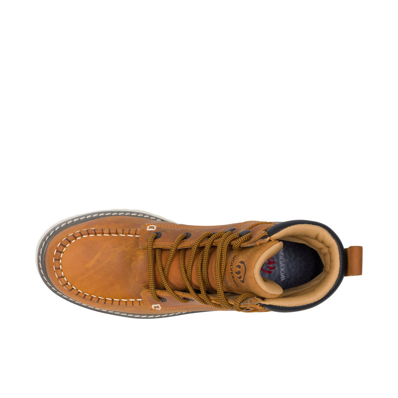 Load image into Gallery viewer, Wolverine Trade Wedge Moc Toe 6 Inch Steel Toe Top View