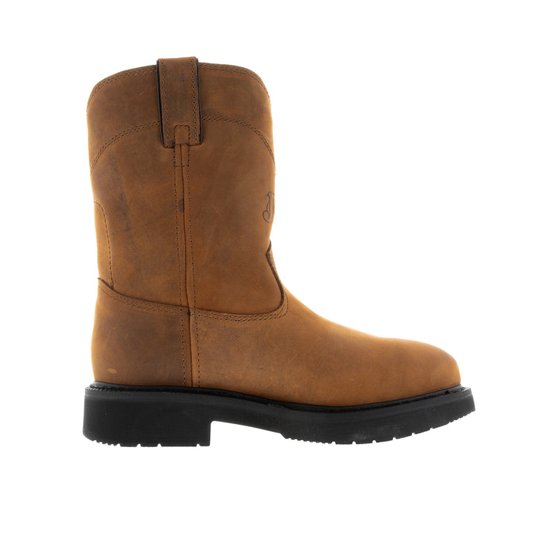 Load image into Gallery viewer, Justin Round Up 10 Inch Wellington Steel Toe Inner Profile