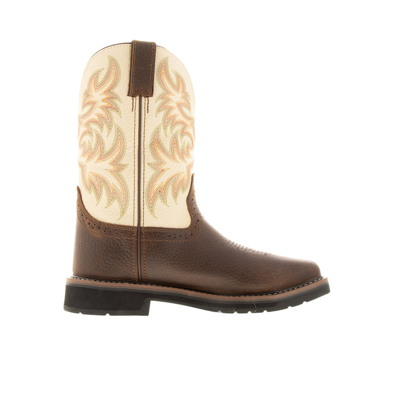 Load image into Gallery viewer, Justin Driller 11 Inch Square Toe Wellington Steel Toe Inner Profile