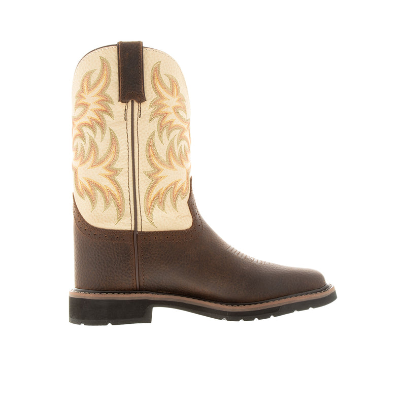 Load image into Gallery viewer, Justin Driller 11 Inch Square Toe Wellington Soft Toe Inner Profile