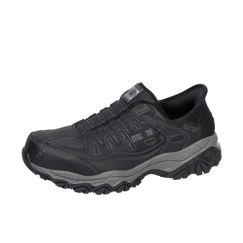 Load image into Gallery viewer, Skechers Slip Ins~Cankton~Faison Steel Toe Left Angle View