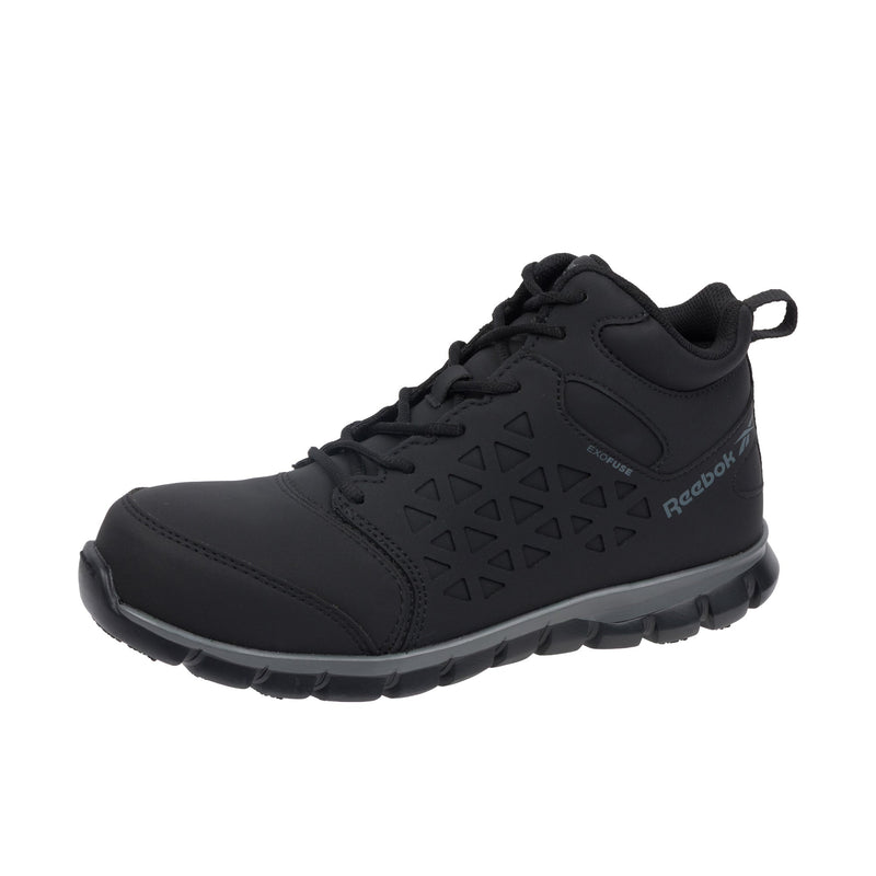 Load image into Gallery viewer, Reebok Work Sublite Cushion Work Mid Composite Toe Black Grey