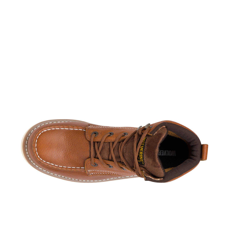 Load image into Gallery viewer, Moc Toe 6 Inch Soft Toe  Top View

