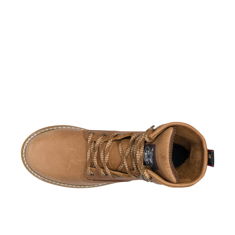 Load image into Gallery viewer, Georgia Boot Wedge 8 Inch Soft Toe Top View
