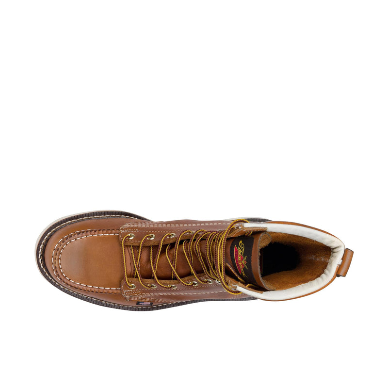 Load image into Gallery viewer, Thorogood American Heritage 8 Inch Moc Toe MAXWear Wedge Soft Toe Top View
