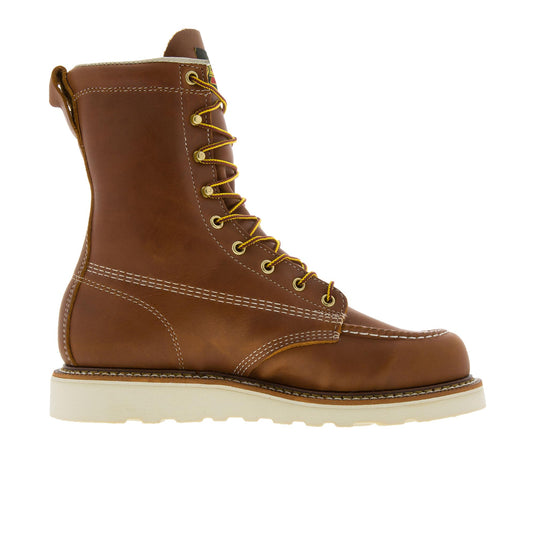 Thorogood American Heritage 8 Inch Moc Toe MAXWear Wedge Steel Toe Tobacco