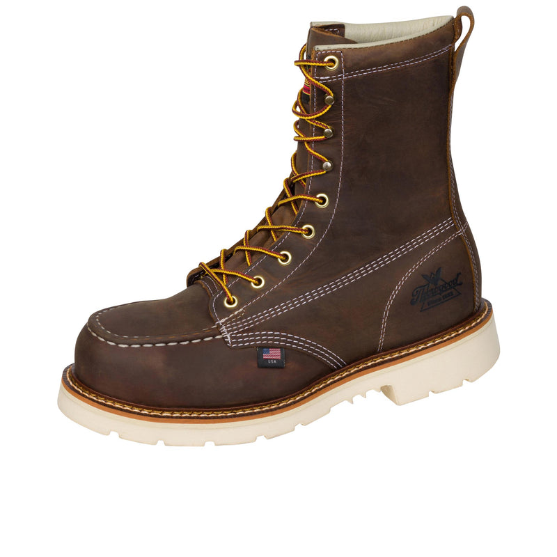 Load image into Gallery viewer, Thorogood American Heritage 8 Inch Trail Moc Toe MAXWear90 Left Angle View
