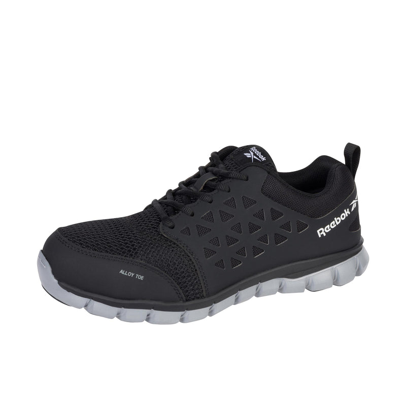 Load image into Gallery viewer, Reebok Work Sublite Cushion Work Athletic Alloy Toe Left Angle View
