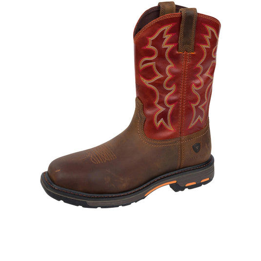 Ariat WorkHog Wide Square Toe Steel Toe Left Angle View