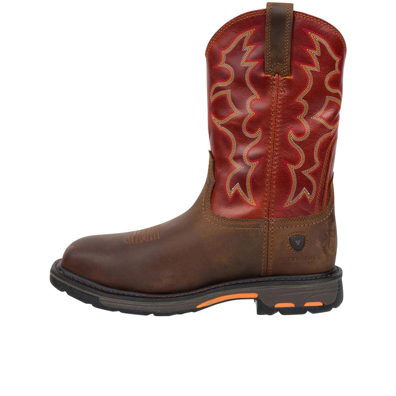 Load image into Gallery viewer, Ariat WorkHog Wide Square Toe Steel Toe Left Profile
