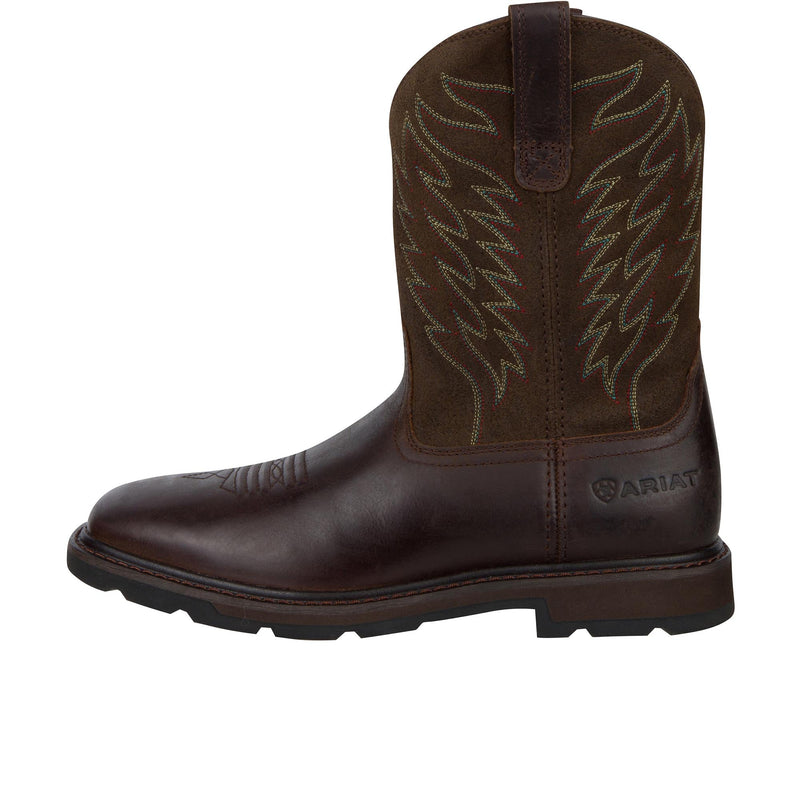 Load image into Gallery viewer, Ariat Groundbreaker Wide Square Toe Soft Toe Left Profile
