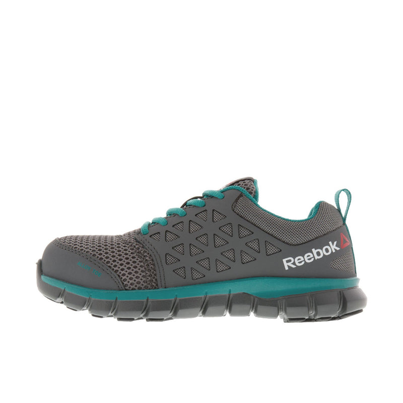 Load image into Gallery viewer, Reebok Work Womens Sublite Cushion Work Grey Turquoise

