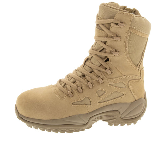 Reebok Work Rapid Response RB 8 Inch Composite Toe Desert Tan