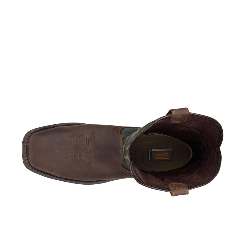 Load image into Gallery viewer, Ariat Sierra Wide Square Toe Steel Toe Top View
