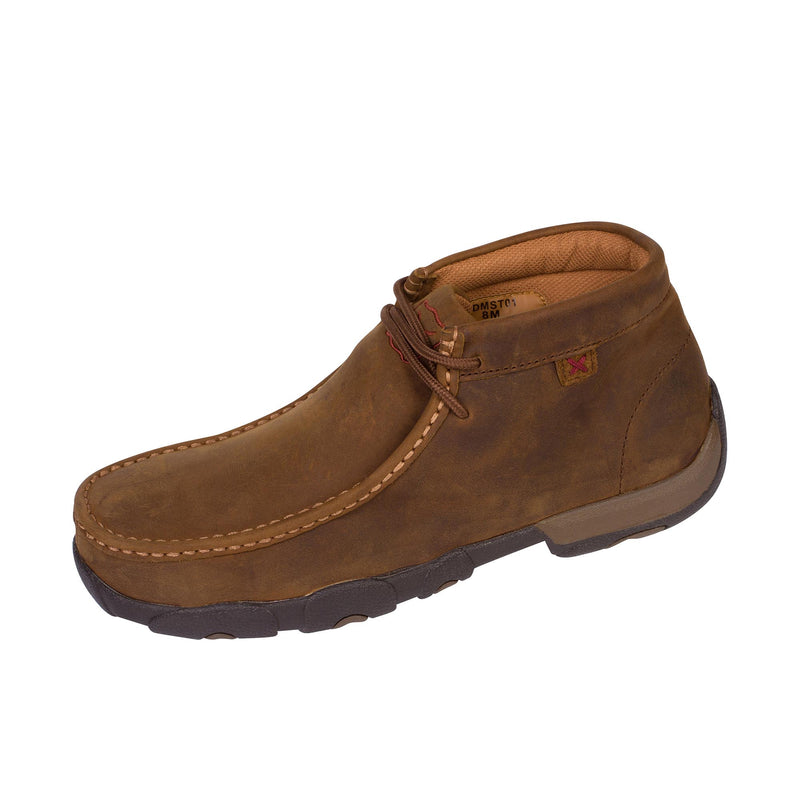 Load image into Gallery viewer, Twisted X Work Chukka Driving Moc Steel Toe Left Angle View
