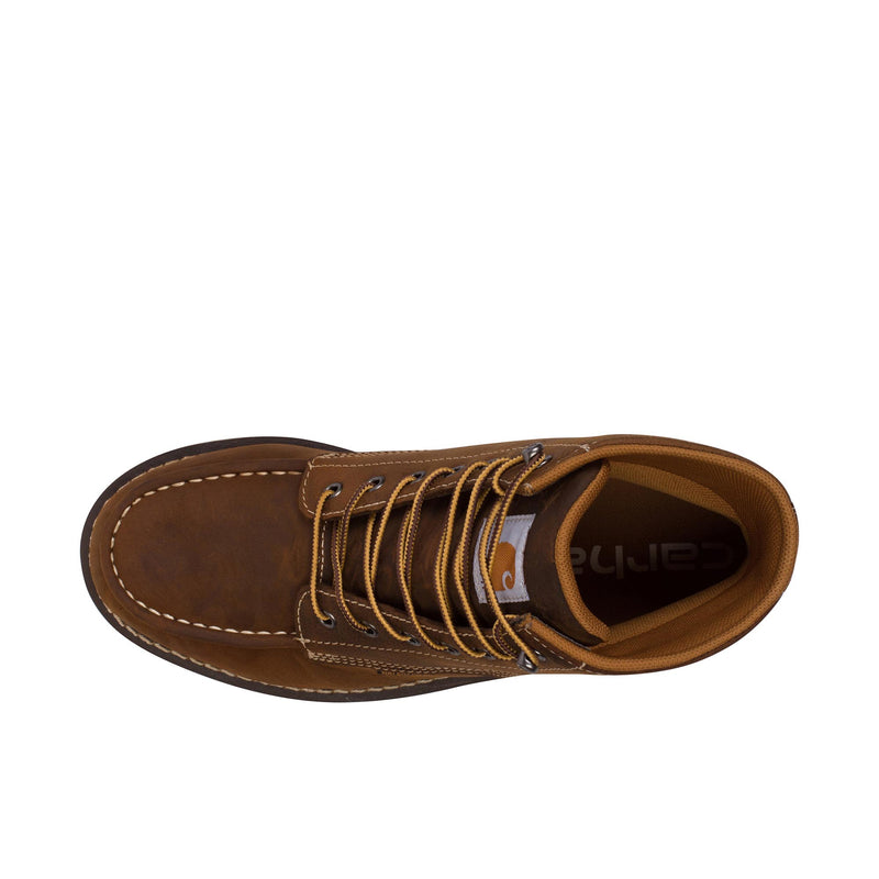 Load image into Gallery viewer, Carhartt 6 Inch Moc Steel Toe Top View
