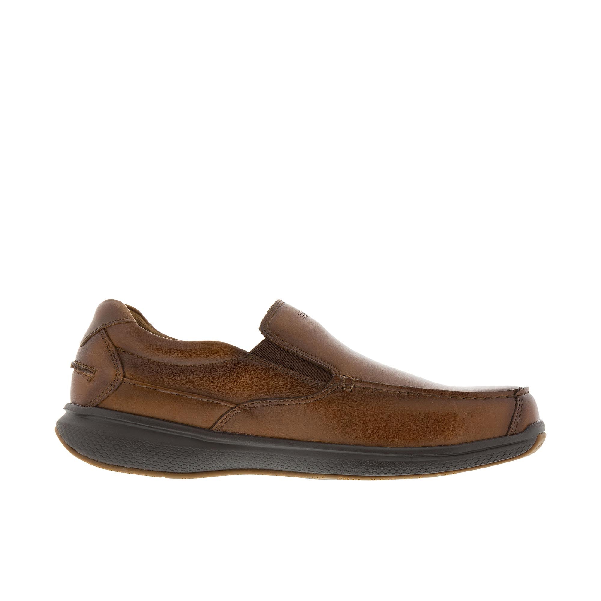 Florsheim Bayside Slip On Boat Steel Toe Cognac1