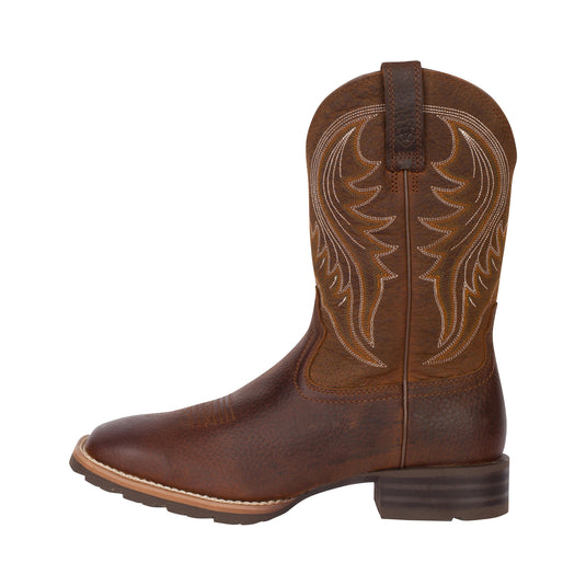 Ariat Hybrid Rancher Western Boot Brown Oiled Rowdy