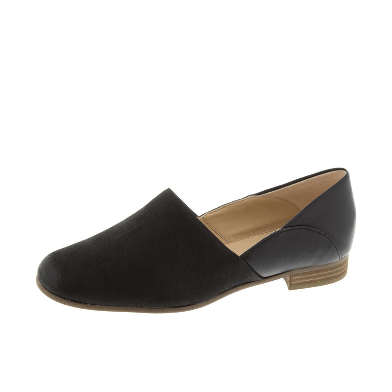 Load image into Gallery viewer, Clarks Black Combi Pure Tone Left Angle View
