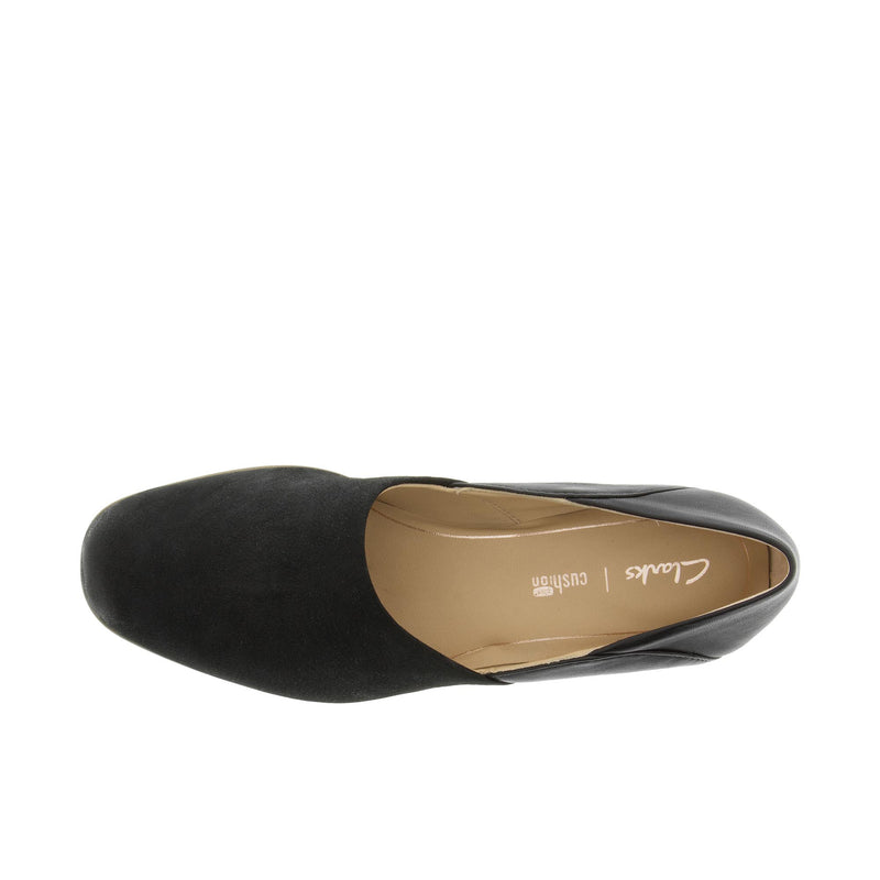 Load image into Gallery viewer, Clarks Black Combi Pure Tone Top View
