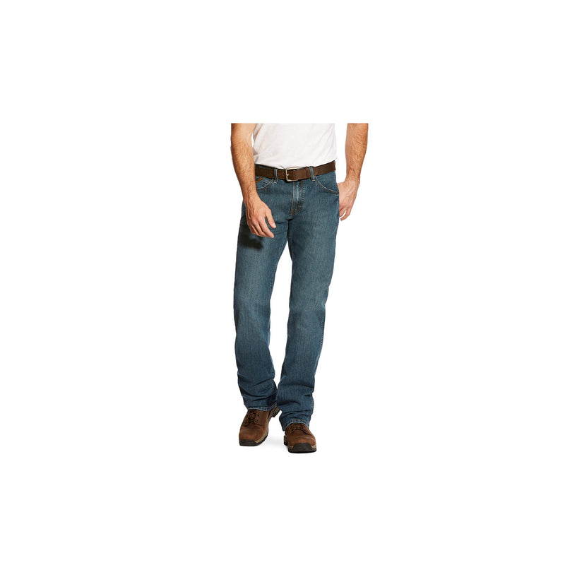 Load image into Gallery viewer, Ariat Rebar M4 Low Rise DuraStretch Basic Boot Cut Jean Front View
