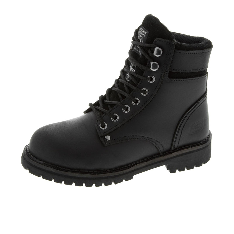 Load image into Gallery viewer, Skechers Brooten Steel Toe Left Angle View
