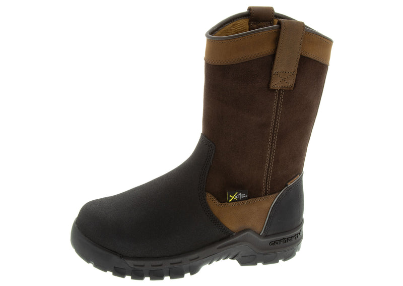 Load image into Gallery viewer, Carhartt 11 Rugged Flex Waterproof Internal Met Gaurd Boot Composite Toe Brown
